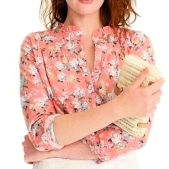 J. Crew with Liberty of London Fabric Josephine Popover Top size 16 - Picture 2 of 15